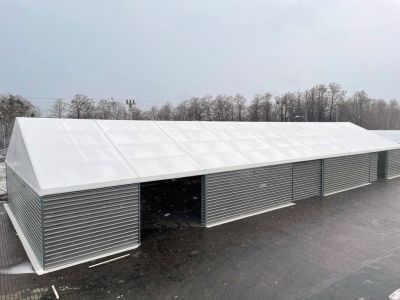 Hala magazynowa z atestem trudnopalnosci z blachy trapezowej